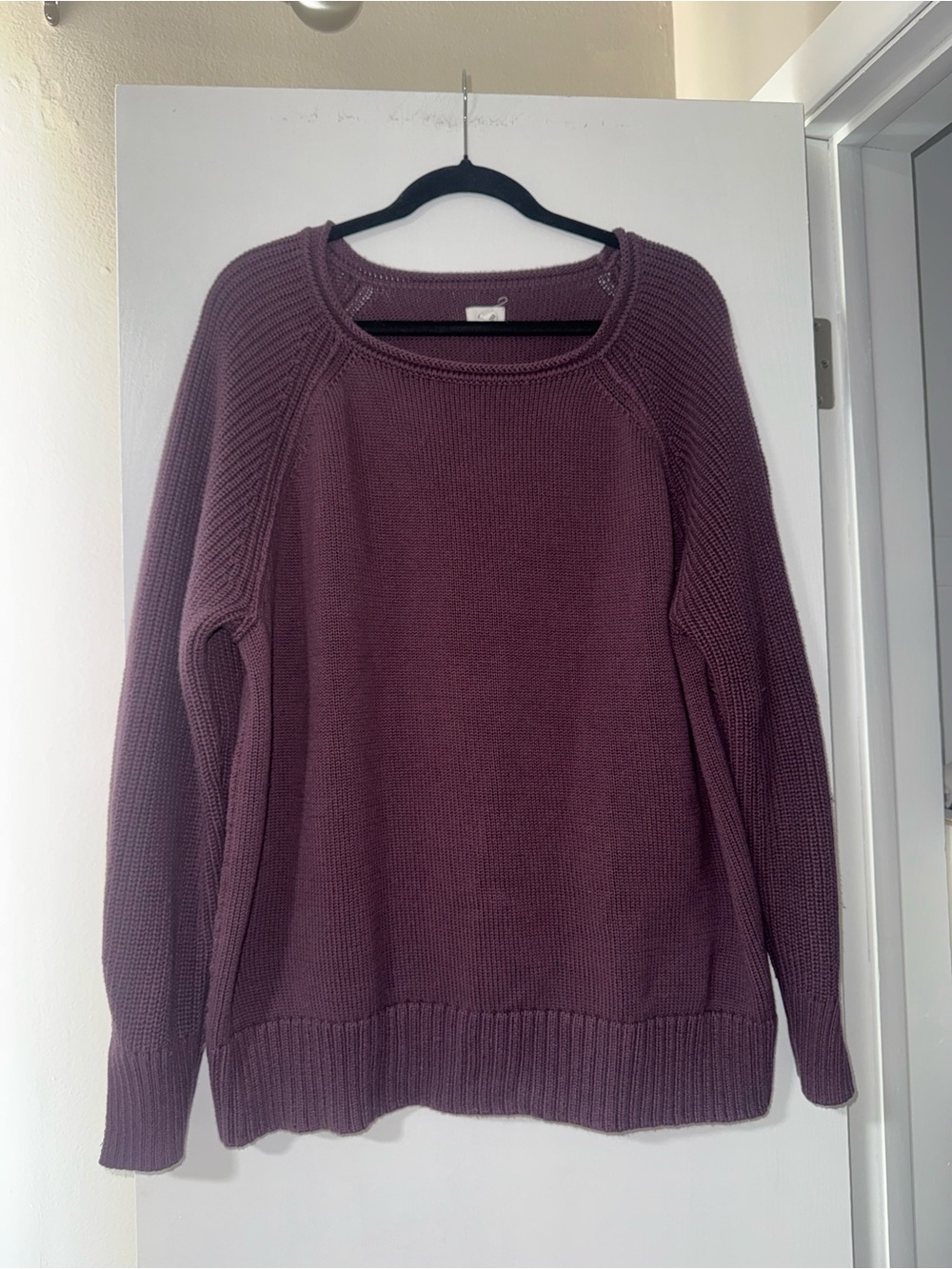 aerie Crewneck Sweater in Plum